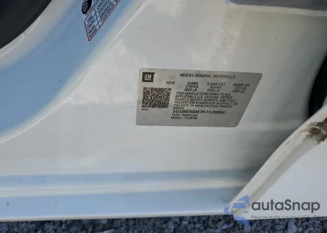 2019 Chevrolet Cruze Lt z USA, uszkodzony, nr VIN 1G1BE5SM7K7120856